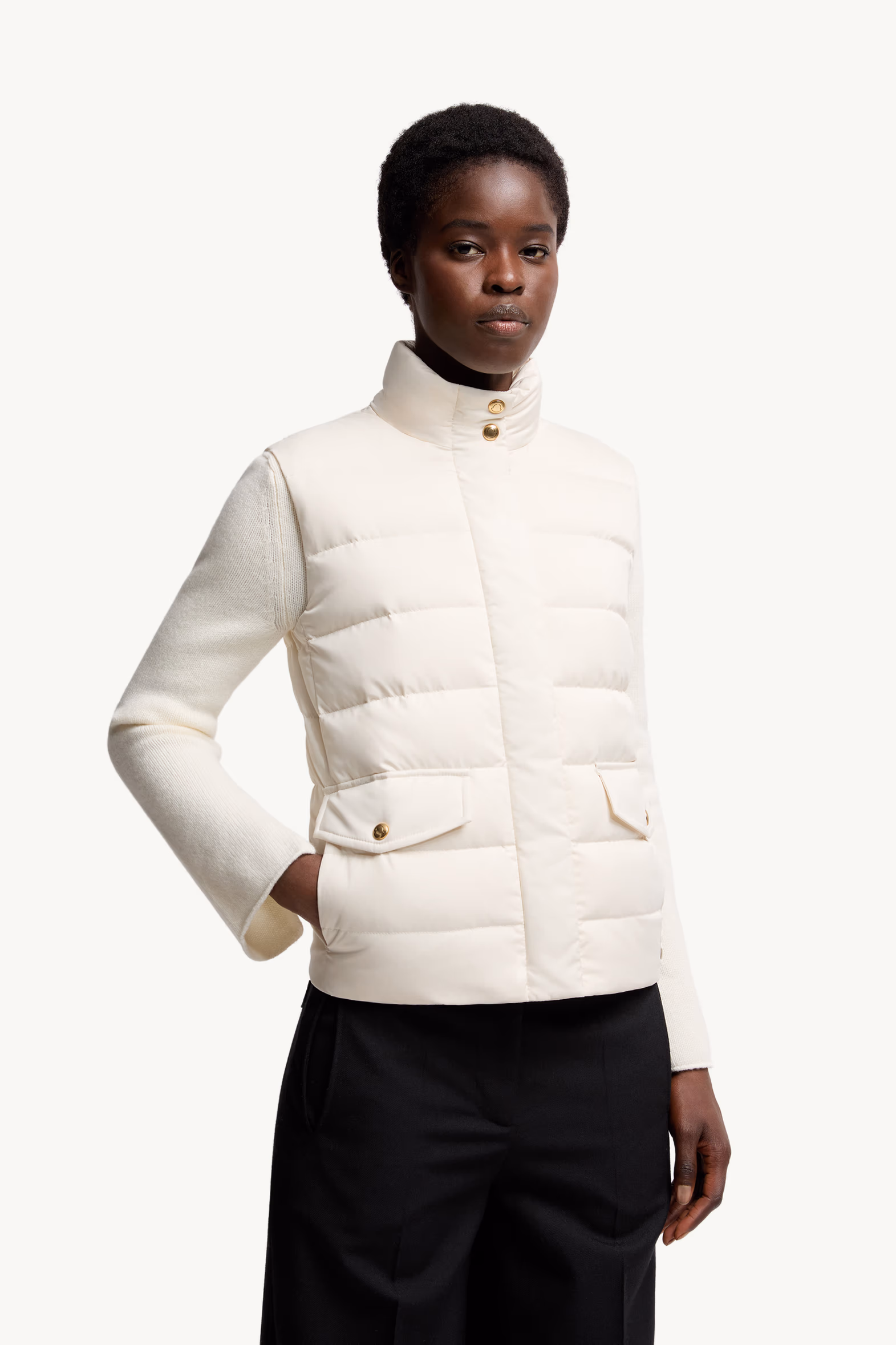 Doudoune sans manches Besset Femmes Blanc Ivoire Moncler 3